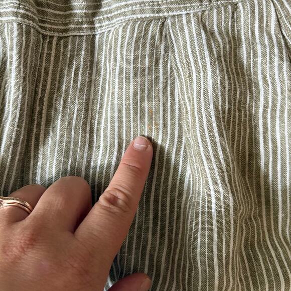 Anthropologie Striped Linen Pants - Picture 3 of 7